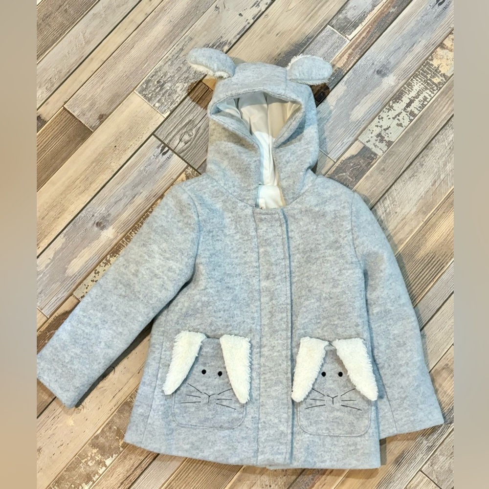 Cat & Jack Bunny Pea Coat size 4T